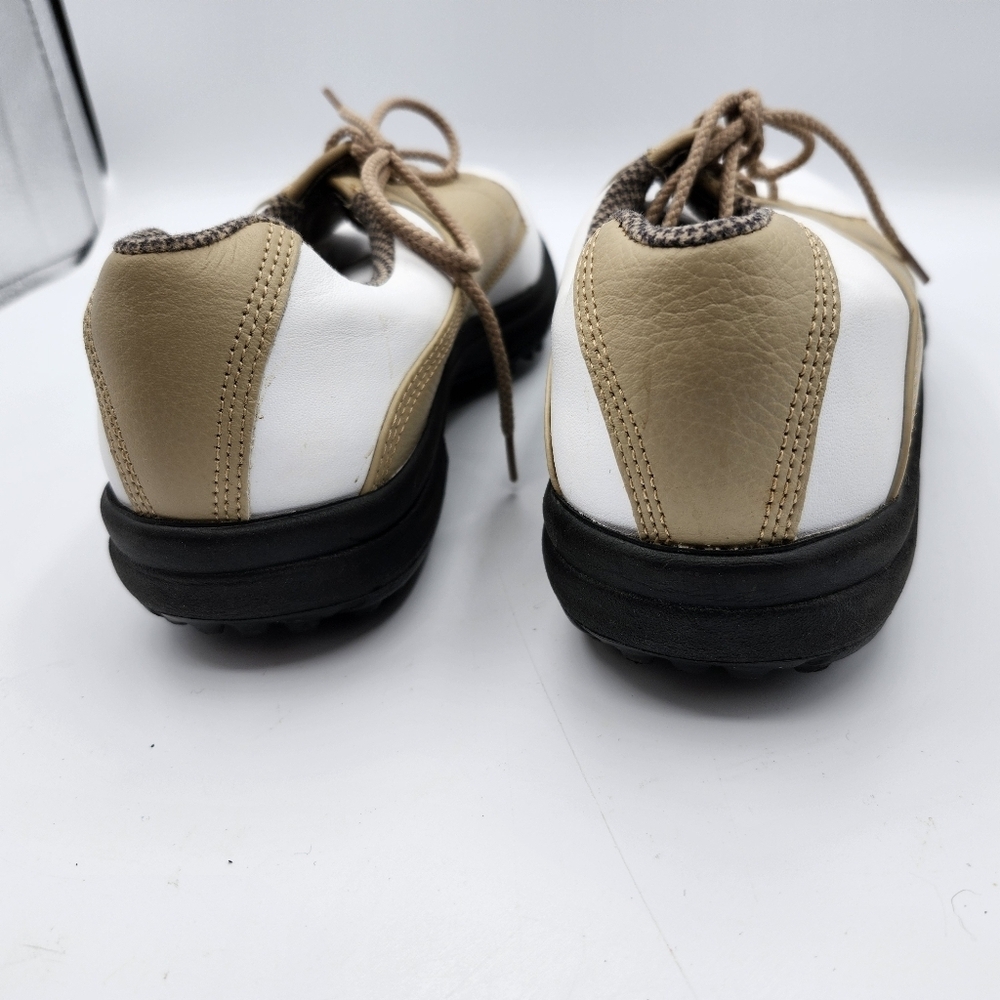 FootJoy Women’s eComfort White Beige Oxford Golf Shoes Size 8 - Picture 4 of 7